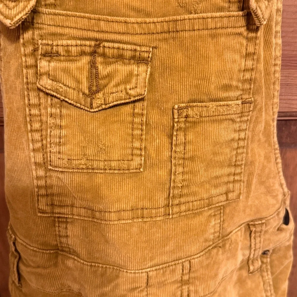 Free People Mustard Yellow Corduroy Overalls Jumpsuit - Picture 2 of 9